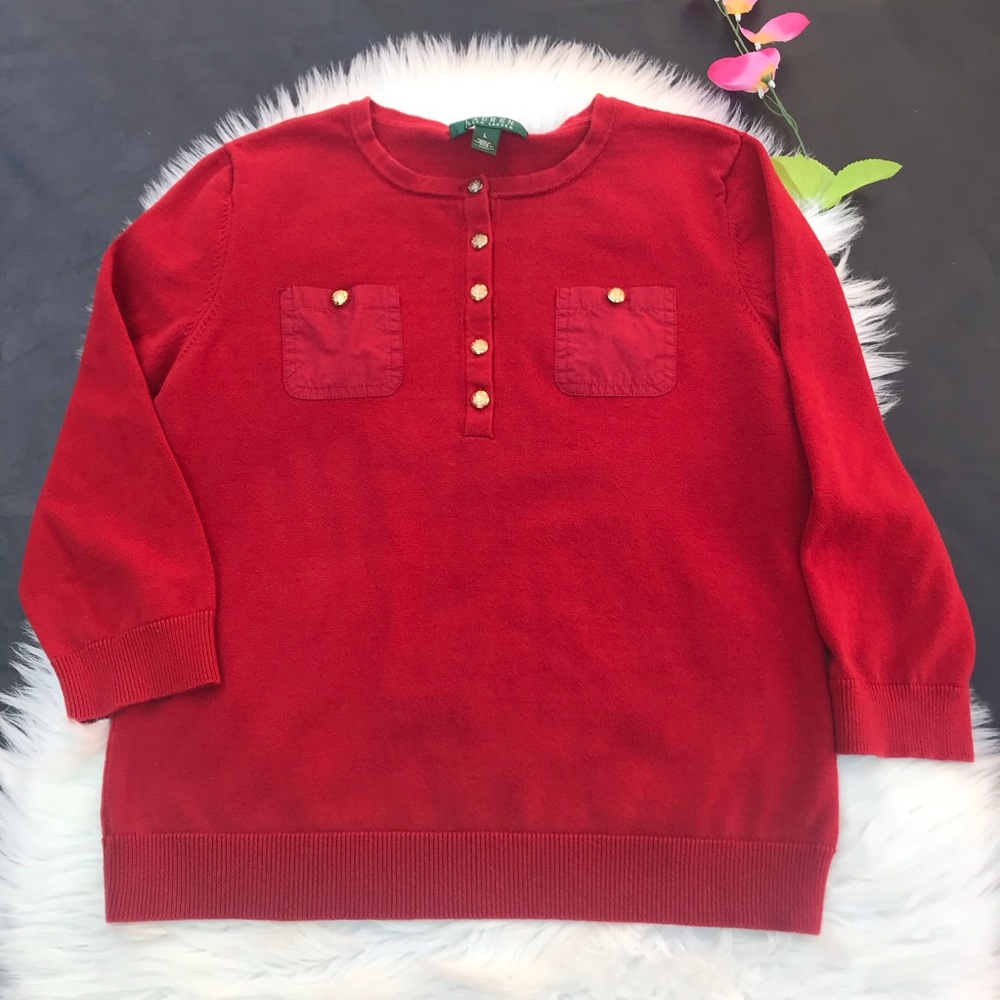 Lauren by Ralph Lauren woman Red sweater size L